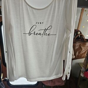 Women's Cream Long Sleeve Top